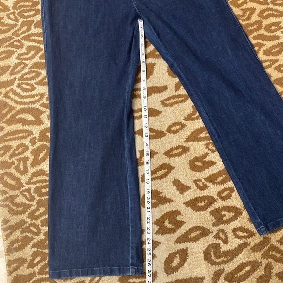 Soft Surroundings Pull-On Denim Jeans Women’s LP Elastic Waist classic Simple - Picture 10 of 11